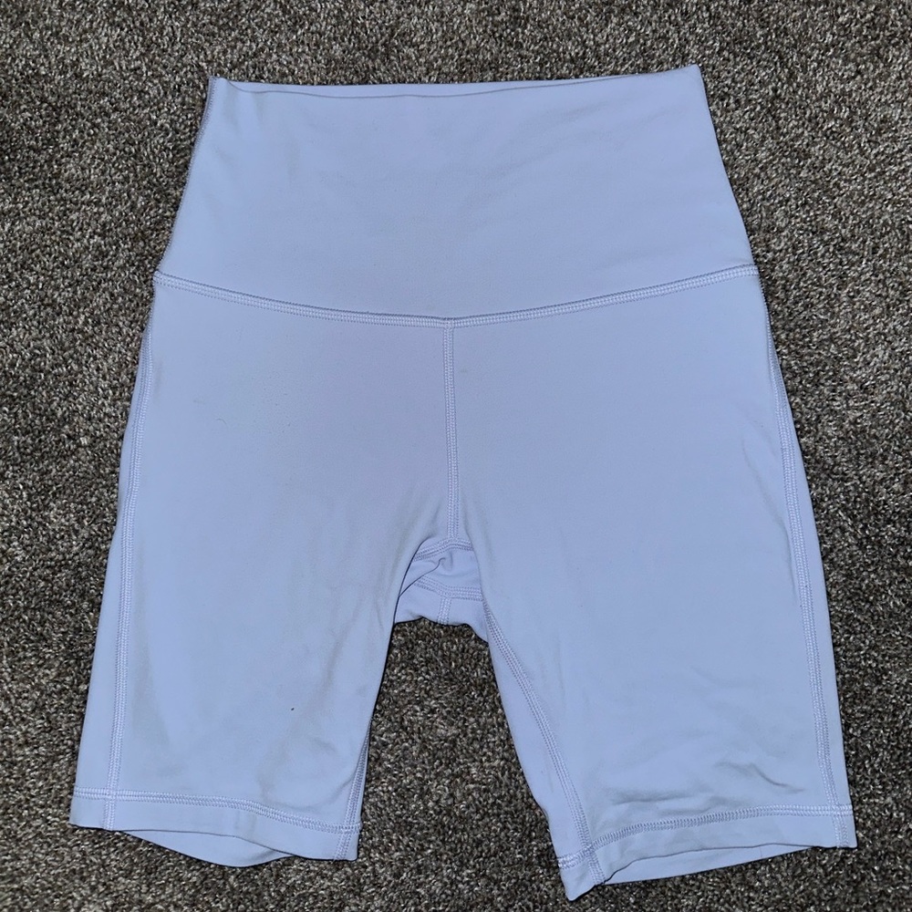 lululemon athletica Light Blue Bike Shorts